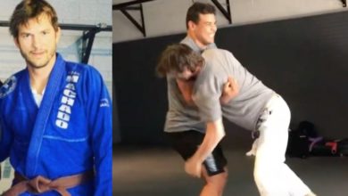 Ashton Kutcher Training BJJ with UFC’s Paulo Costa