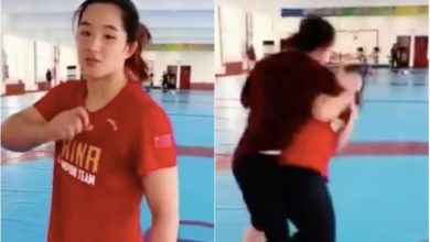 Chinese Female Wrestler Shows The Effectiveness Of Wrestling For Self Defense