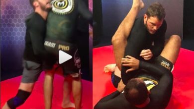 Actor Chris Pratt Demonstrates His Wrestling Skills on Nogueira Bros
