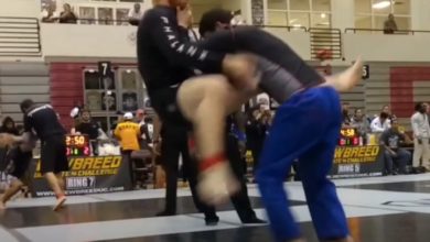 BJJ Black Belt Makes Highlight Video of All His Guard Pulls in Competition