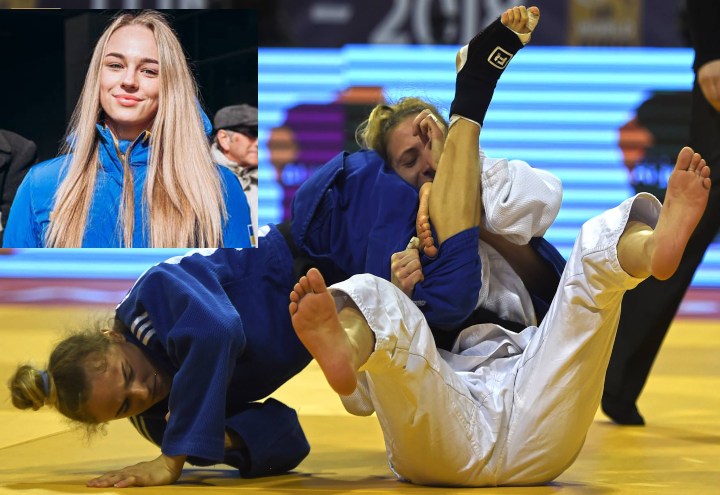 L'incroyable évasion du judoka russe du tristement célèbre Sankaku / triangle inversé de Daria Bilodid