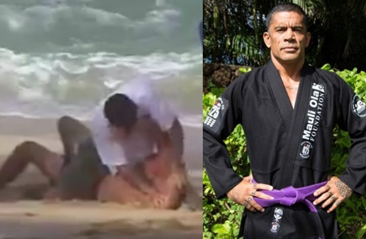 Surfer Brah Paddles into Surf Competition; Gets Greeted By Jiu-Jitsu Beach Enforcer