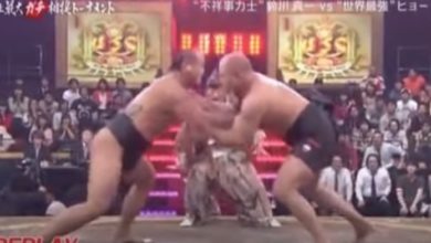 Watch: Fedor Emelianenko in a Sumo Match in Japan