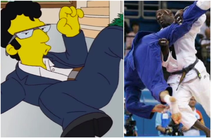 Judo Olympian & BJJ Black Belt Rhadi Ferguson on Guard Pulling in BJJ