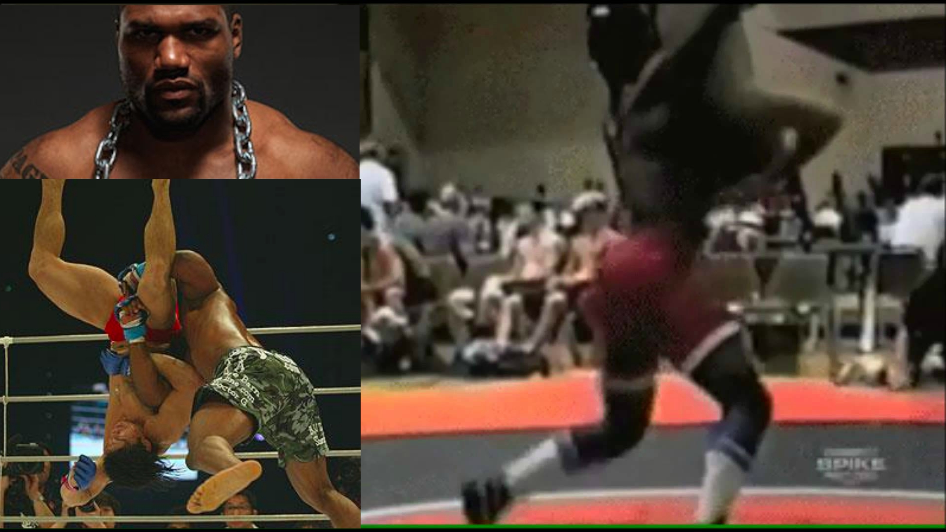 Regardez: Rampage Jackson Powerbombing dans la lutte au lycée