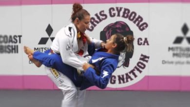 Cris Cyborg Shows How to Counter Someone Jumping To Closed Guard