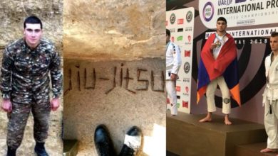 23yr old Armenian Brazilian Jiu-Jitsu Champion Killed in Nagorno-Karabakh Conflict