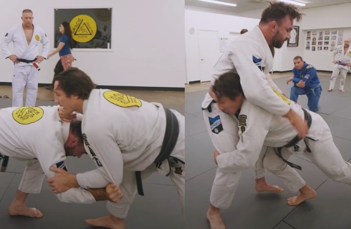 Learn to Wrestle in the Gi with Tim Kennedy: Snap Down to Double Leg Tackle