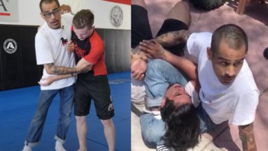 BJJ Black Belt Shows The Takedown To Triangle Combo He Used on Burglar