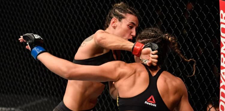 Morina Rodriguez frappe Amanda Ribas à l'UFC 257