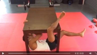 Improve Your Jiu-Jitsu with this Table Workout Using BJJ Moves
