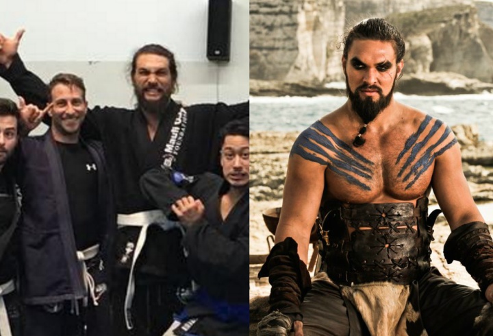 L'acteur Jason Momoa entraîne le Jiu-Jitsu