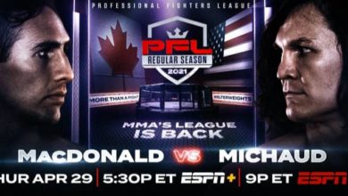 2021 PFL 2 Rory MacDonald vs David Michaud