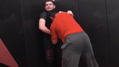 Khabib Wrestles Heavyweight 230lbs Wrestler