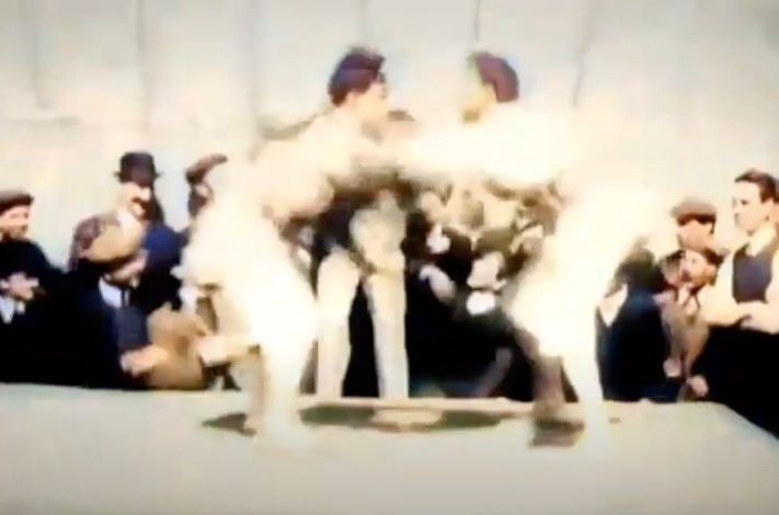 The First Martial Arts Arm Bar Ever Captured on Film in 1911