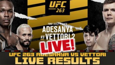UFC 263 live results Adesanya vs Vettori