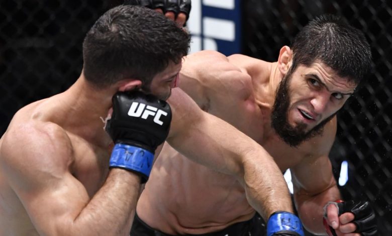 Faits saillants de la vidéo UFC Vegas 31: Islam Makhachev soumet Thiago Moises avec un étranglement à l'arrière