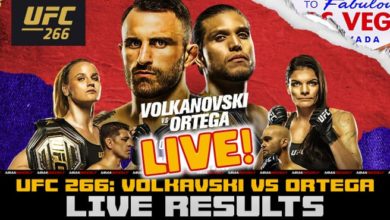 UFC 266 Volkavski vs Ortega live results