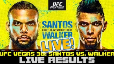 UFC Vegas 38 live results Thiago Santos vs Johnny Walker