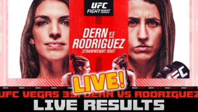 UFC Vegas 39 live results Dern vs Rodriguez