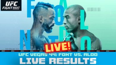UFC Vegas 44 live results - Rob Font vs Jose Aldo