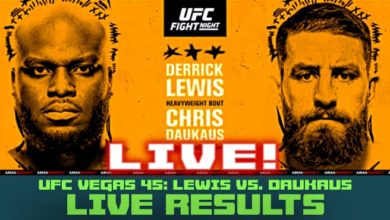 UFC Vegas 45 live results Derrick Lewis vs Chris Daukaus