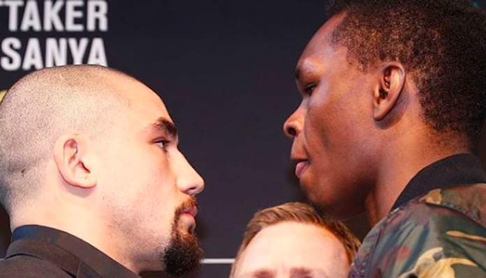 Robert Whittaker, Israël Adesanya