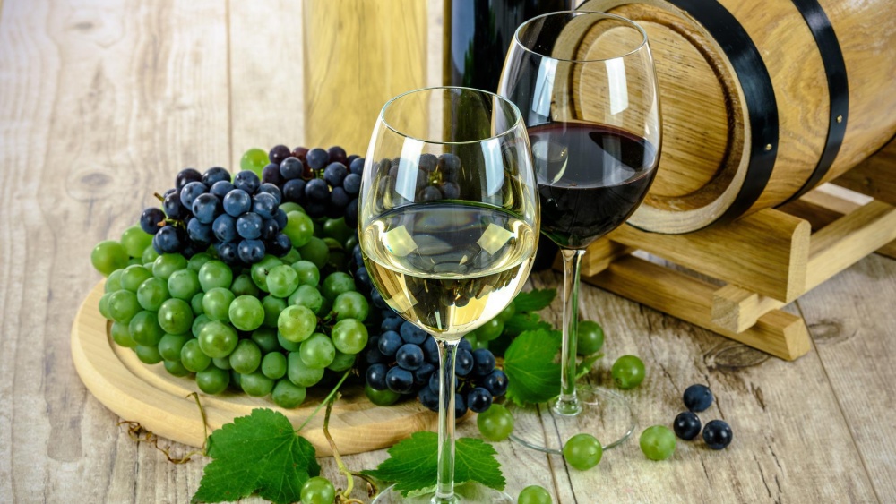 vin et raisins