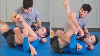 Ryan Hall Shows Outside Heel Hook Defense (When Setting Up A Waiter Sweep)