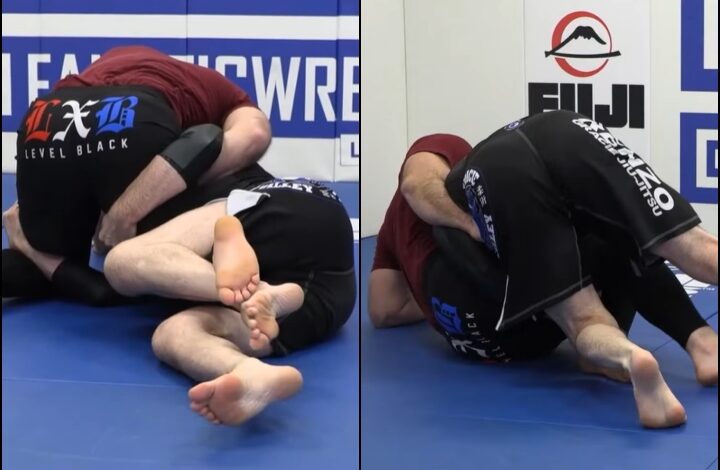 John Danaher Shows A Double Leg Setup from Half Guard