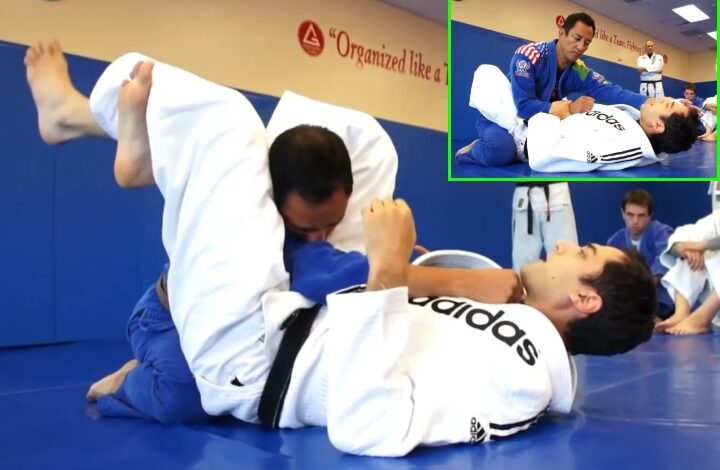 Roy Dean Shows How To Setup A Triangle Choke From Closed Guard