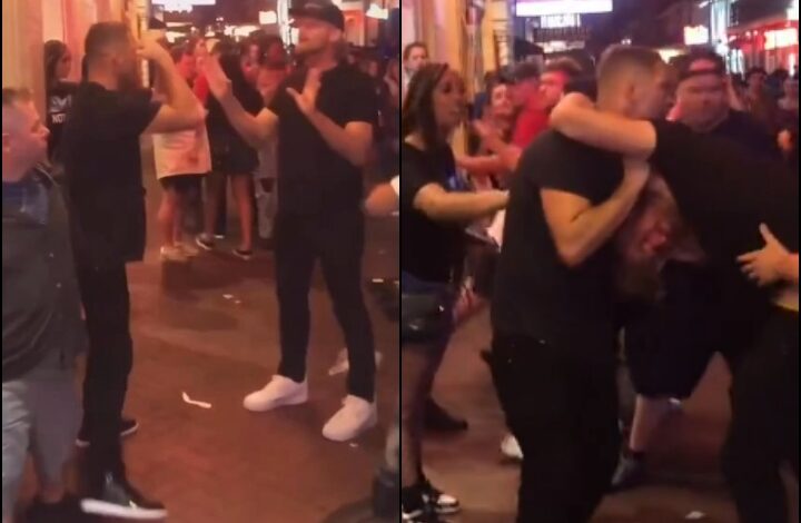 [Watch] Nate Diaz Guillotine Chokes Man In A Street Fight, Puts Him To Sleep