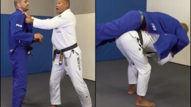 Jacare Demonstrates A Great Morote Seoi Nage Variation