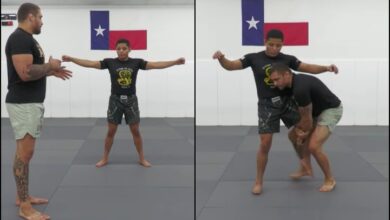 Nick Rodriguez Shows A Simple Wrestling Drill Against A Stationary Partner