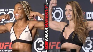 UFC Vegas 73 official weigh in video