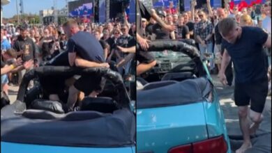 Car-Jitsu Match Goes Wrong As Grappler Gets Leg Cut By Broken Windshield
