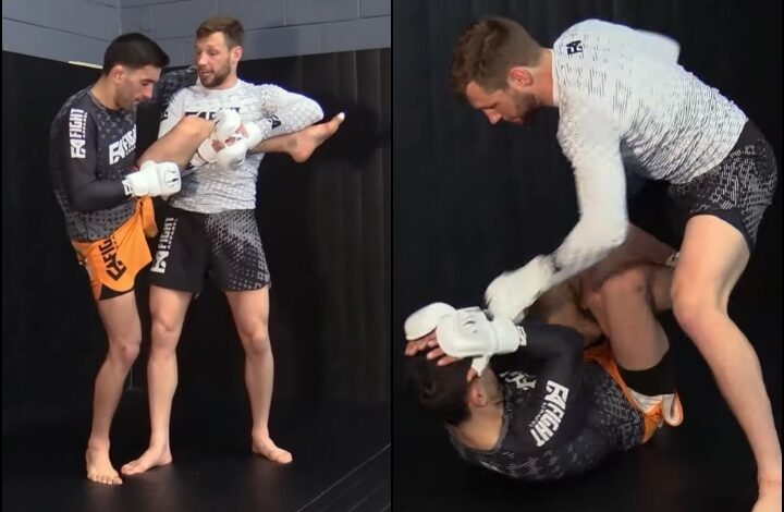 Reinier de Ridder Shows A Simple & Effective Single Leg Takedown For MMA