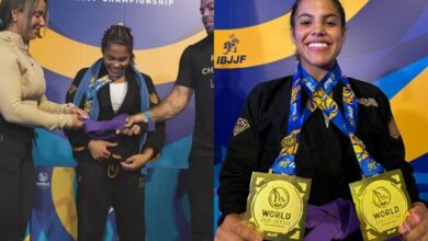 Sarah Galvão Promoted To Purple Belt After Winning Double Gold At IBJJF Worlds