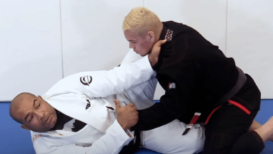Sneaky Knee Shield to Cross Choke Setup by Bruno Bastos