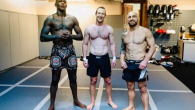 Ripped Mark Zuckerberg Trains with Israel Adesanya & Alexander Volkanovski