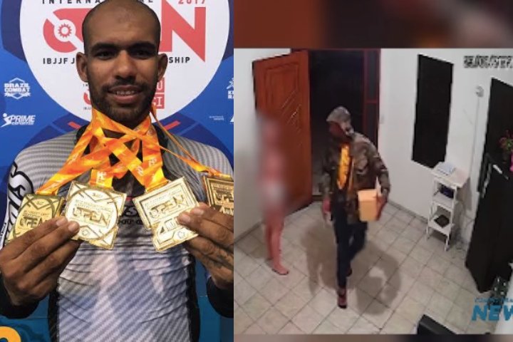 Vidéo : Erberth Santos, 3 fois champion du monde de JJB, cambriole une maison avant son arrestation