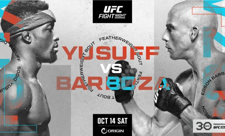 UFC Vegas 81, Sodiq Yusuff, Edson Barboza, UFC, Results