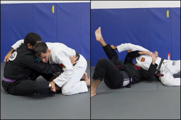 Lucas Leite montre comment effectuer une passe longue contre Butterfly Guard