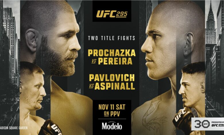 UFC 295, Jiri Prochazka, Alex Pereira, Sergei Pavlovich, Tom Aspinall, Results, UFC