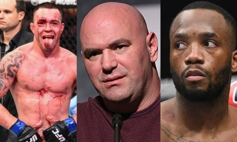 Dana White, Colby Covington, Leon Edwards, UFC