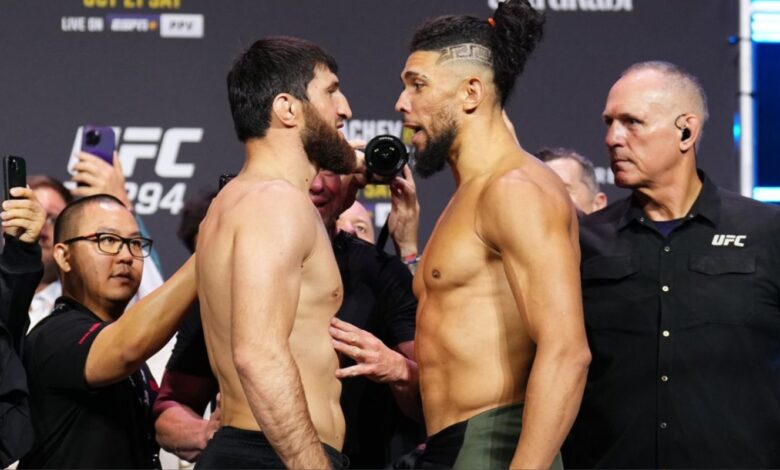 Magomed Ankalaev and Johnny Walker