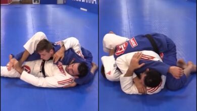 Braulio Estima Shows How To Hit A Triangle Choke – From Bottom Side Control
