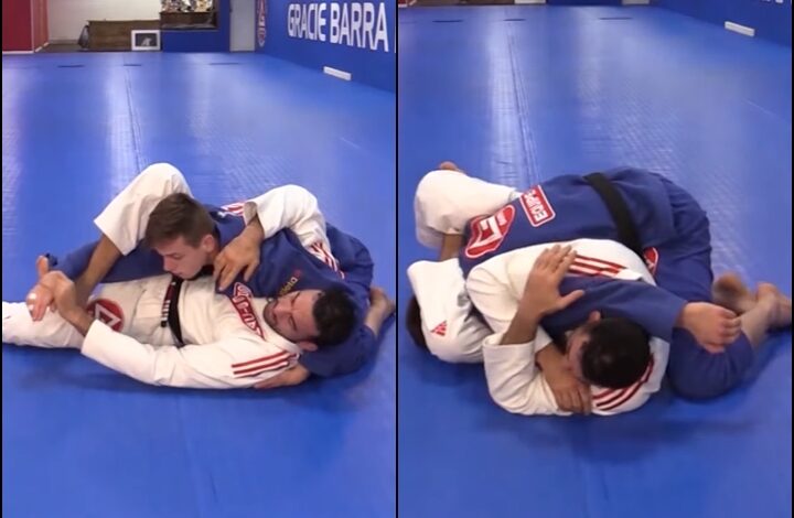 Braulio Estima Shows How To Hit A Triangle Choke – From Bottom Side Control