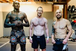 Israël Adesanya, Mark Zuckerberg, Alexander Volkanovski