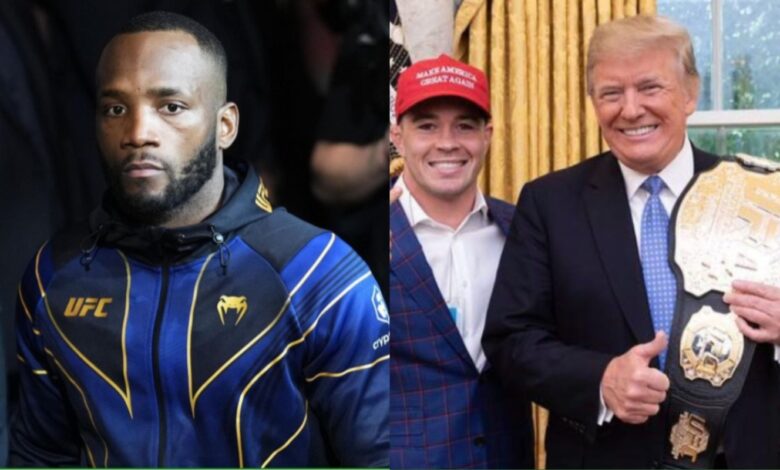 Leon Edwards, Colby Covington and Donald Trump